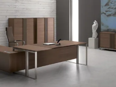 Scrivania Infinity Prestige in legno di MobilOfficeFurniture