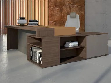 Scrivania in melaminico e laccato President Plus di MobilOfficeFurniture