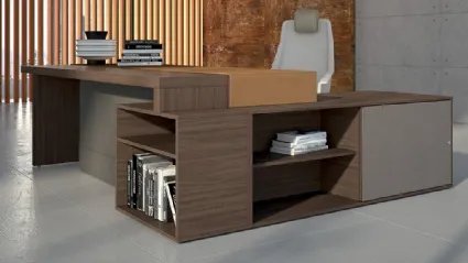 Scrivania in melaminico e laccato President Plus di MobilOfficeFurniture