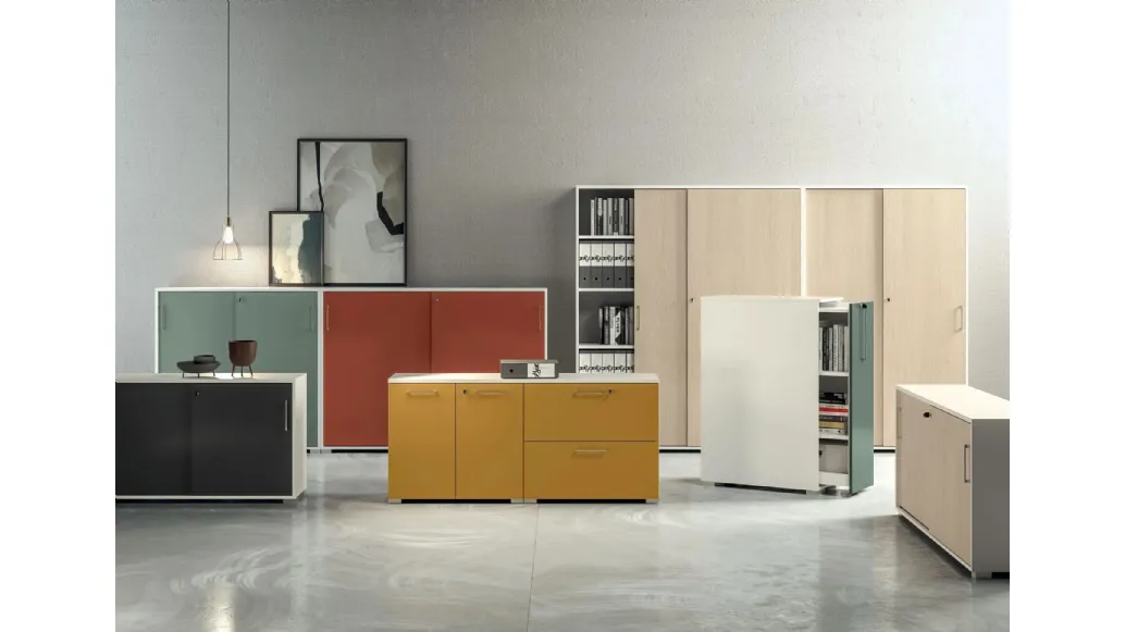 Armadi Ufficio Point2 in laminato e melaminico di MobilOfficeFurniture