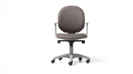 Seduta operativa Round in tessuto con struttura in polipropilene di MobilOfficeFurniture