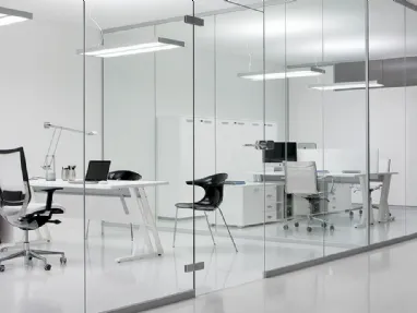 Parete divisoria Siderplan G1 in vetro di MobilOfficeFurniture