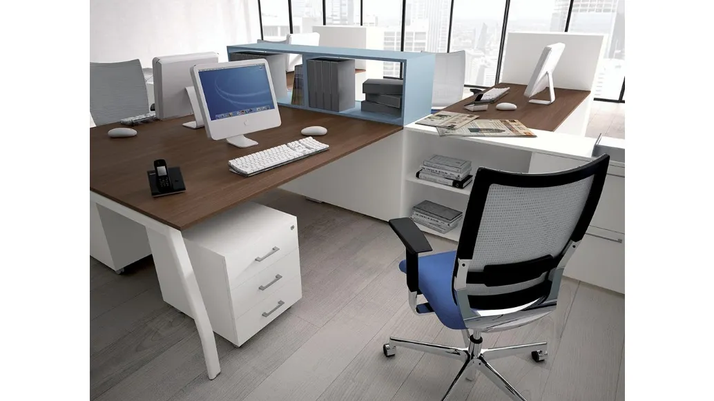 Scrivania operativa postazione multipla Sketch di MobilOfficeFurniture